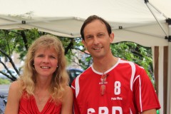 v.l. Katrin Gensecke und Peter Marx ( AG selbst - aktiv Sachsen - Anhalt)